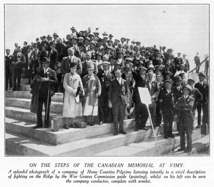 Framed Print : Battlefields pilgrimage 1928, pilgrims at Vimy Framed Print : Battlefields pilgrimage 1928, pilgrims at Vimy