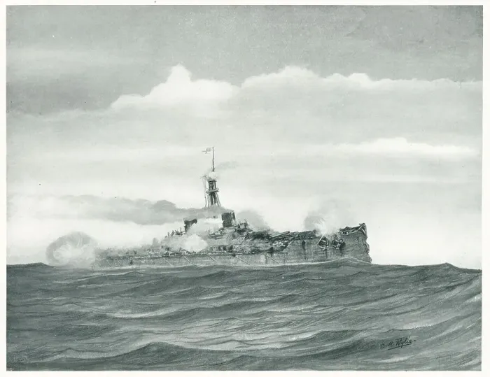Framed Print : Battleship In Action Framed Print : Battleship In Action