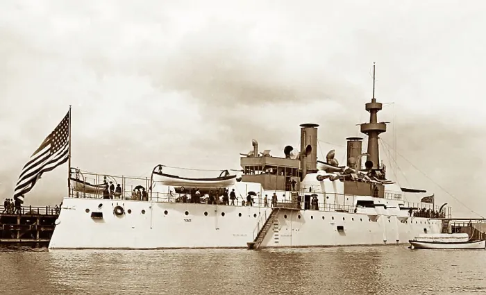 Framed Print : US Battleship Illinois at the 1893 Chicago Exposition Framed Print : US Battleship Illinois at the 1893 Chicago Exposition