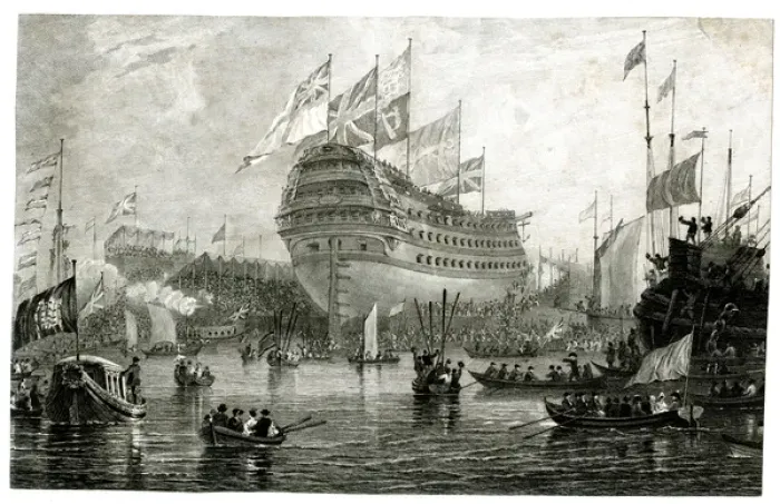 Framed Print : Battleship launch Framed Print : Battleship launch
