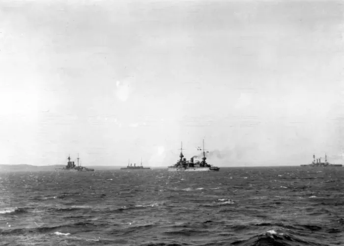 Framed Print : Three battleships in Eastern waters, WW1 Framed Print : Three battleships in Eastern waters, WW1