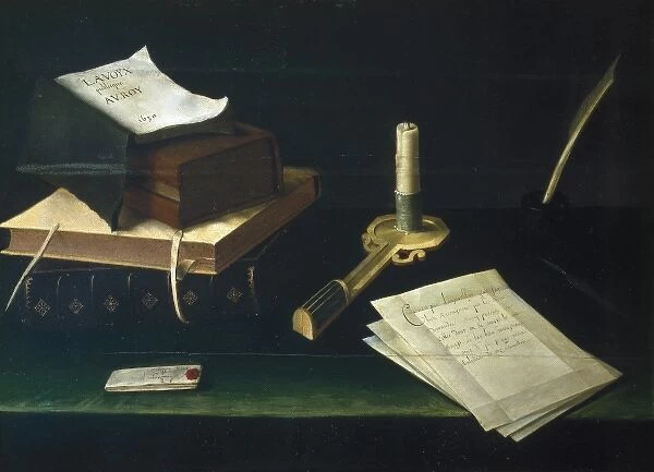 BAUGIN, Lubin (1610-1683). Books and Letters