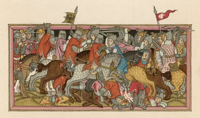 Framed Print : Bavarian Battle Scene Framed Print : Bavarian Battle Scene