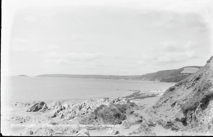 Framed Print : Across the Bay, Downderry Framed Print : Across the Bay, Downderry