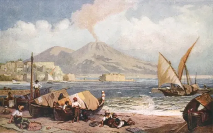 Framed Print : Bay of Naples View Framed Print : Bay of Naples View