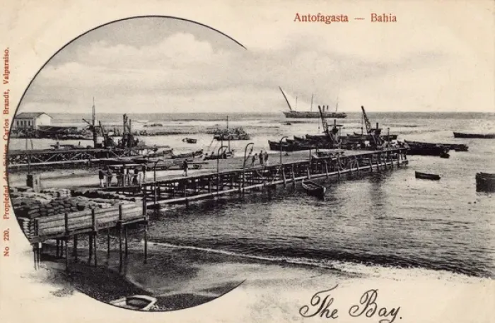 Framed Print : Bay and piers, Antofagasta, Chile, South America Framed Print : Bay and piers, Antofagasta, Chile, South America