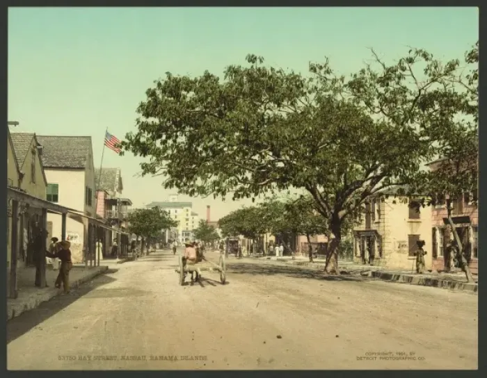 Framed Print : Bay Street, Nassau, Bahama Islands Framed Print : Bay Street, Nassau, Bahama Islands