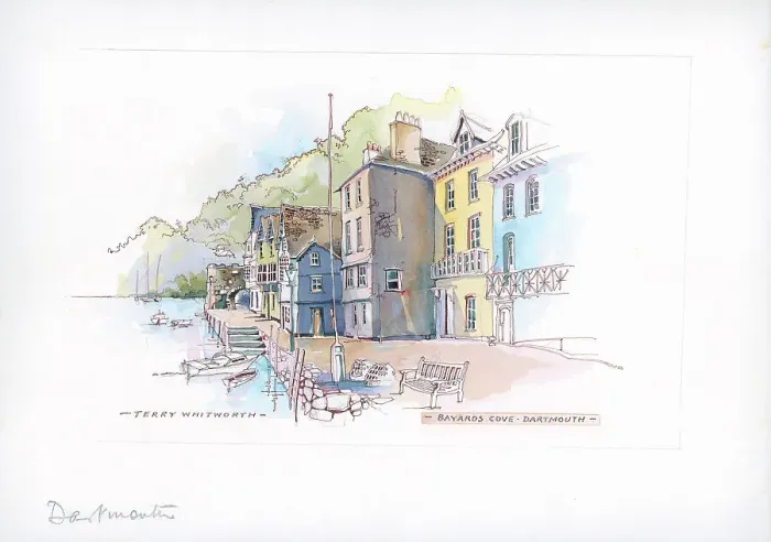 Framed Print : Bayards Cove, Dartmouth Framed Print : Bayards Cove, Dartmouth