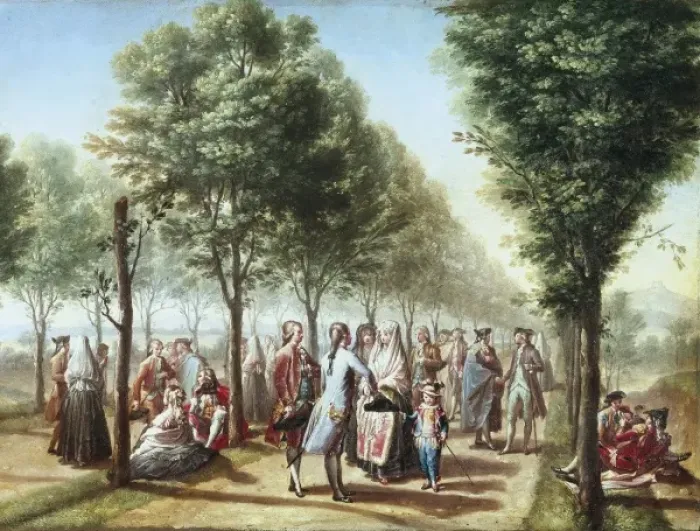 Framed Print : BAYEU Y SUBIAS, Francisco (1734-1795). The Paseo Framed Print : BAYEU Y SUBIAS, Francisco (1734-1795). The Paseo
