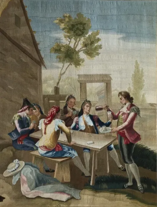 Framed Print : BAYEU Y SUBIAS, Ram1746-1793). The card players Framed Print : BAYEU Y SUBIAS, Ram1746-1793). The card players