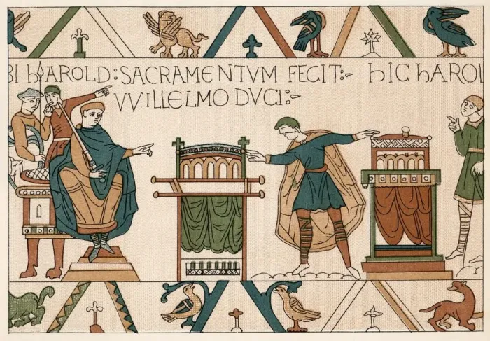 Framed Print : Bayeux Tapestry - Norman Conquest of 1066 Framed Print : Bayeux Tapestry - Norman Conquest of 1066