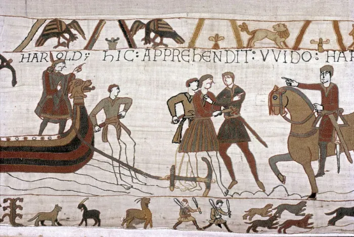 Framed Print : The Bayeux Tapestry - Norman conquest of England Framed Print : The Bayeux Tapestry - Norman conquest of England