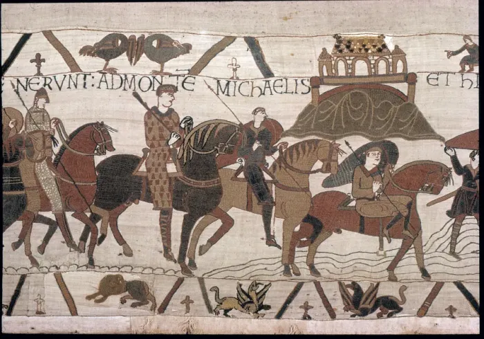 Framed Print : The Bayeux Tapestry - Norman conquest of England Framed Print : The Bayeux Tapestry - Norman conquest of England