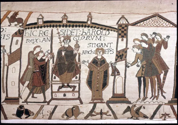 Framed Print : The Bayeux Tapestry - Norman conquest of England Framed Print : The Bayeux Tapestry - Norman conquest of England