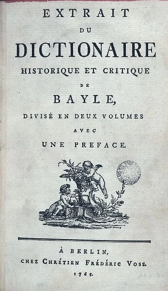 BAYLE, Pierre (1647-1706)