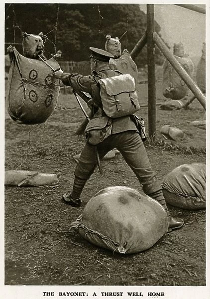 Bayonet training H. A. C. Reserve 1916