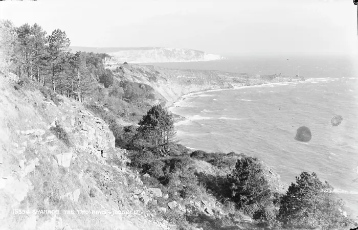 Framed Print : The Two Bays, Swanage Framed Print : The Two Bays, Swanage
