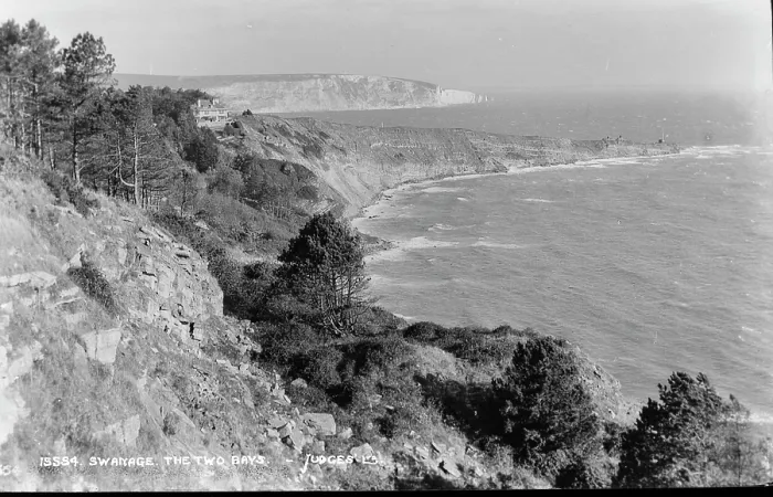 Framed Print : The Two Bays, Swanage Framed Print : The Two Bays, Swanage