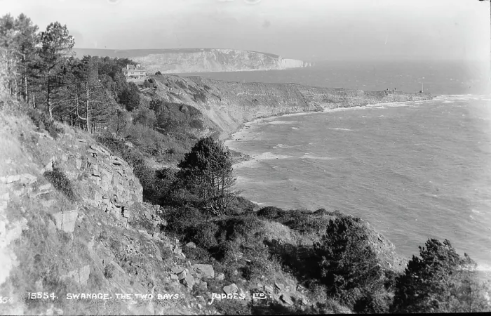 Framed Print : The Two Bays, Swanage Framed Print : The Two Bays, Swanage