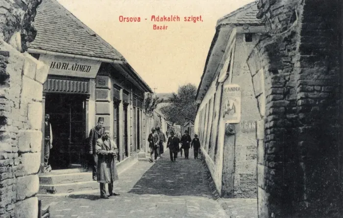 Framed Print : Bazaar at Ada-Kaleh - fortified Turkish Island Framed Print : Bazaar at Ada-Kaleh - fortified Turkish Island