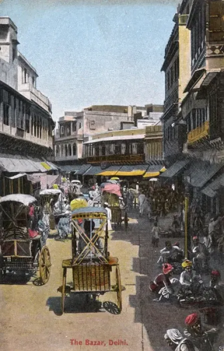 Framed Print : The Bazaar, Delhi, India Framed Print : The Bazaar, Delhi, India