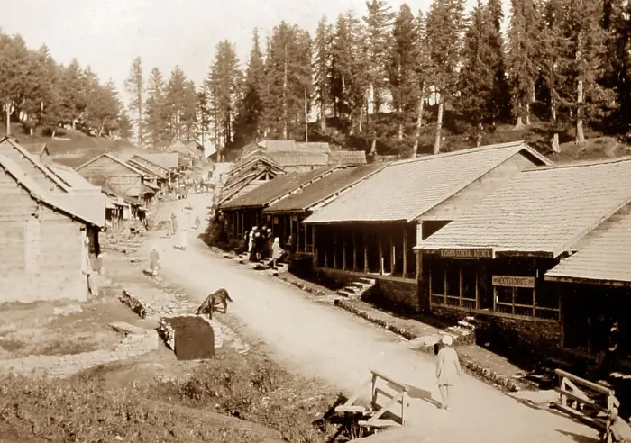 Framed Print : The Bazaar, Gulmarg, Kashmir, India Framed Print : The Bazaar, Gulmarg, Kashmir, India