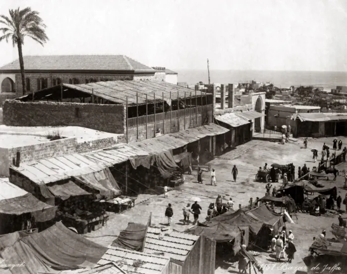 Framed Print : Bazaar at Jaffa, Palestine (Israel) circa 1880s Framed Print : Bazaar at Jaffa, Palestine (Israel) circa 1880s