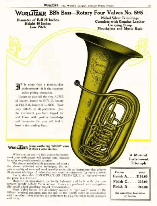 Framed Print : BB-flat Bass, Wurlitzer Framed Print : BB-flat Bass, Wurlitzer
