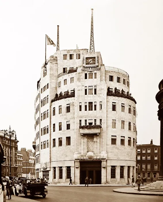 Framed Print : BBC Broadcasting House, London early 1900s Framed Print : BBC Broadcasting House, London early 1900s