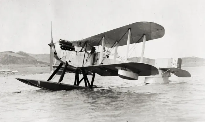 Framed Print : Bbiplane, seaplane on floats, Weihaiwei, Weihai, China Framed Print : Bbiplane, seaplane on floats, Weihaiwei, Weihai, China