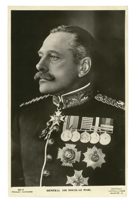 Framed Print : Be-medalled General Sir Douglas Haig Framed Print : Be-medalled General Sir Douglas Haig