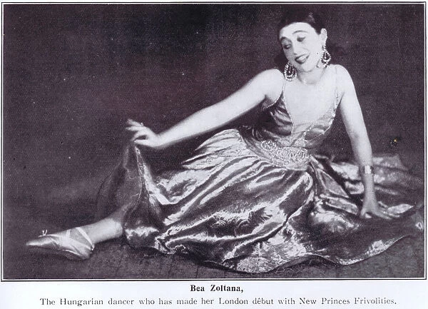 Bea Zoltana, in the New Princes Frivolities cabaret, London