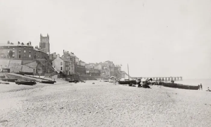 Framed Print : Beach and boats at Cromer, Norfolk Framed Print : Beach and boats at Cromer, Norfolk