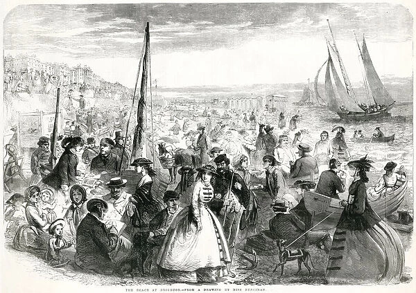 Beach at Brighton 1859