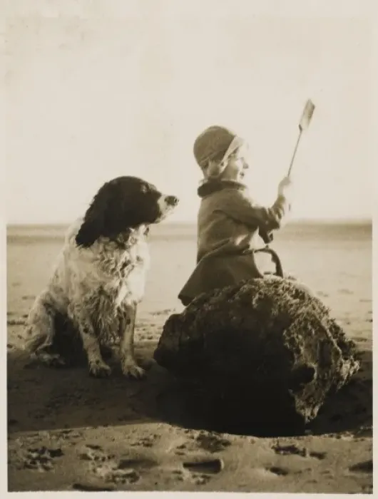 Framed Print : One the Beach with Dog Framed Print : One the Beach with Dog
