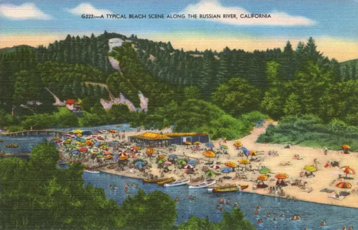 Framed Print : Beach at Guerneville, Sonoma County, California, USA Framed Print : Beach at Guerneville, Sonoma County, California, USA