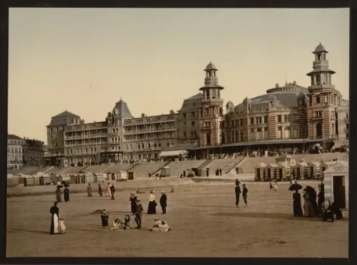 Framed Print : The beach and Kursaal, (i. e. Cursaal), Blankenberghe, Belgi Framed Print : The beach and Kursaal, (i. e. Cursaal), Blankenberghe, Belgi