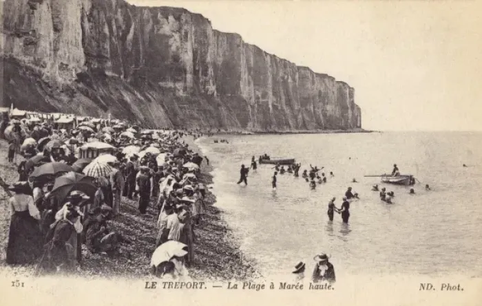 Framed Print : The Beach at Le Treport Framed Print : The Beach at Le Treport
