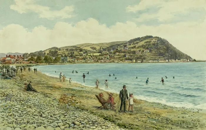 Framed Print : Beach at Minehead, Somerset Framed Print : Beach at Minehead, Somerset