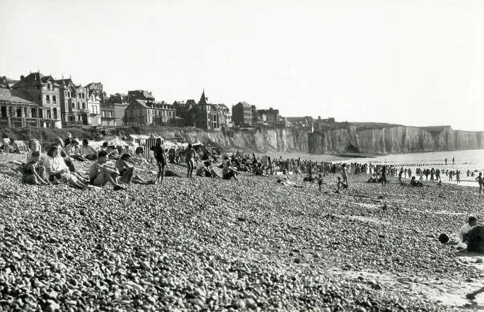 Framed Print : Beach at Onival, Ault, Somme department in Hauts-de-France Framed Print : Beach at Onival, Ault, Somme department in Hauts-de-France