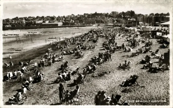 Framed Print : The Beach, Paignton, Devon Framed Print : The Beach, Paignton, Devon
