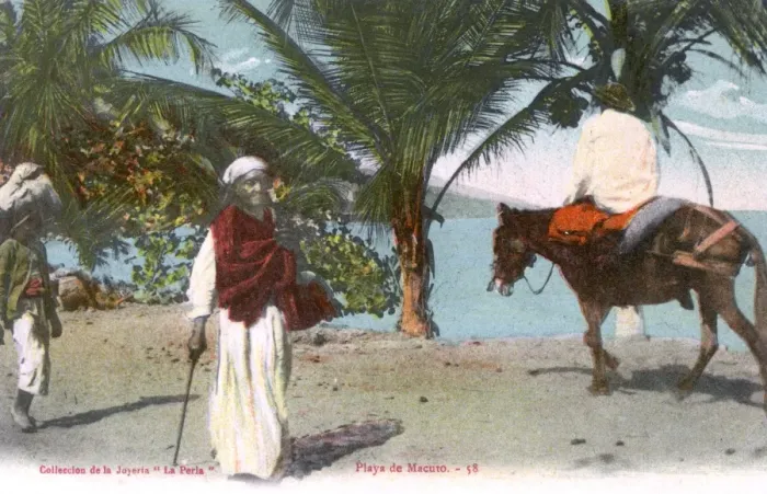 Framed Print : Beach peasants at Macuto, Venezuela, Central America Framed Print : Beach peasants at Macuto, Venezuela, Central America
