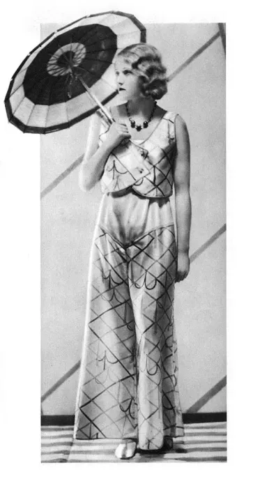 Framed Print : Beach pyjamas, 1931 Framed Print : Beach pyjamas, 1931