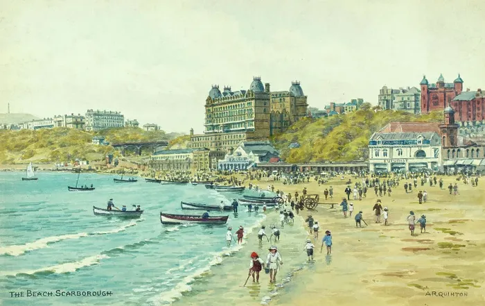 Framed Print : Beach at Scarborough, North Yorkshire Framed Print : Beach at Scarborough, North Yorkshire