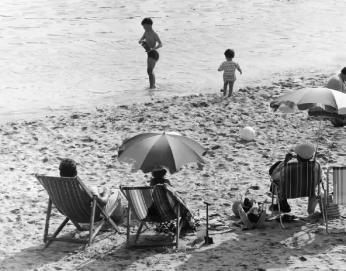 Framed Print : Beach Scene Framed Print : Beach Scene