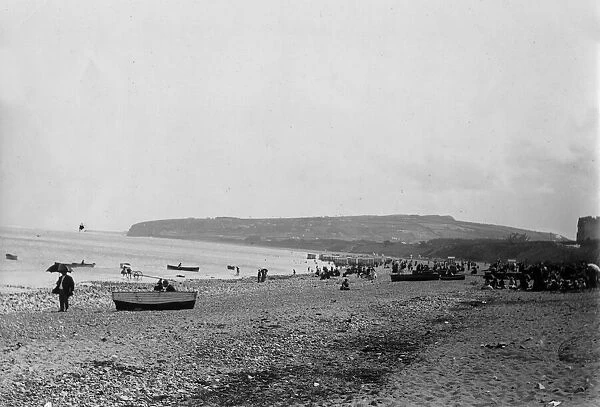 Beach scene at Colwyn Bay, North Wales