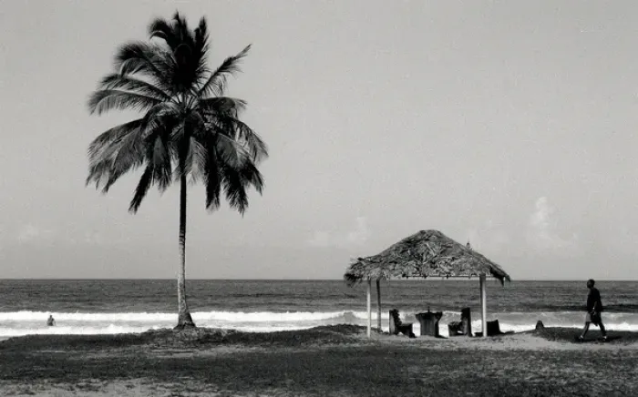 Framed Print : Beach scene in Trinidad, West Indies Framed Print : Beach scene in Trinidad, West Indies