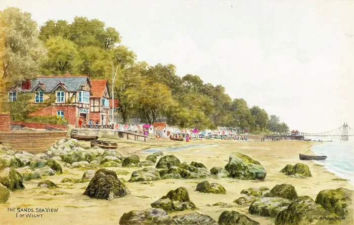 Framed Print : Beach at Seaview village, Isle of Wight Framed Print : Beach at Seaview village, Isle of Wight