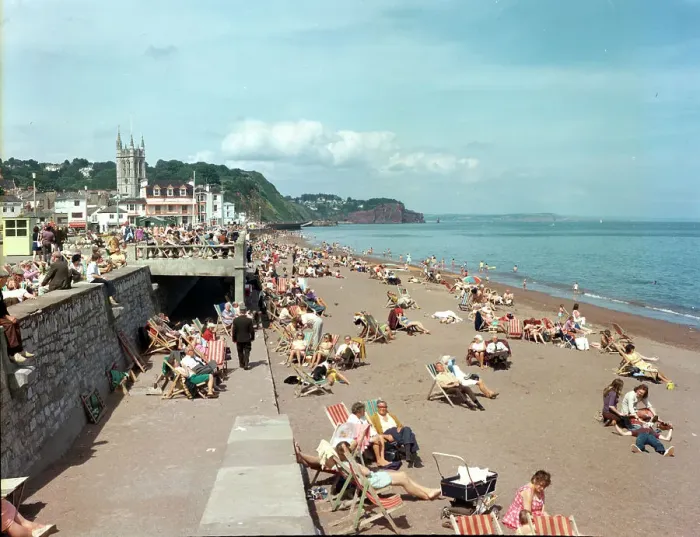 Framed Print : The beach, Teignmouth Framed Print : The beach, Teignmouth