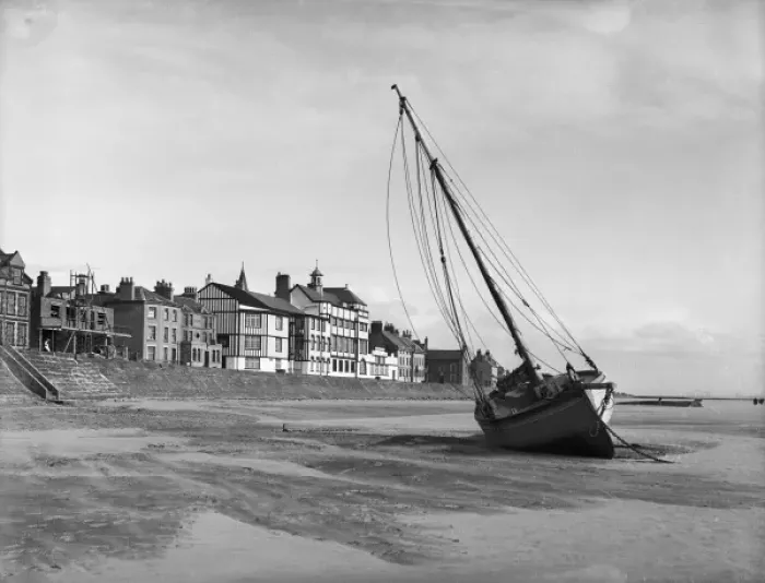 Framed Print : Beached Sailing Ship Framed Print : Beached Sailing Ship